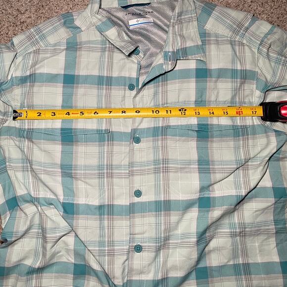 Columbia Mens Plaid Button Up - Blue - Size Large - Picture 5 of 14